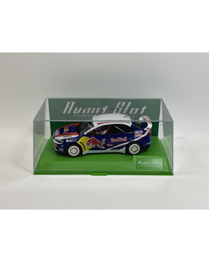 a toy car in a case