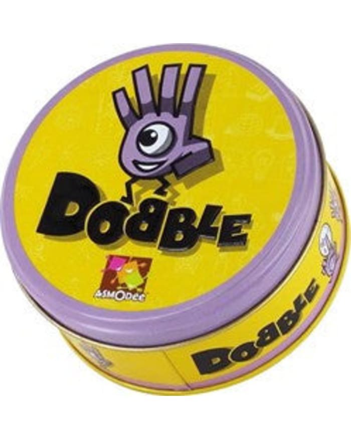 a yellow round box with a cartoon character on it