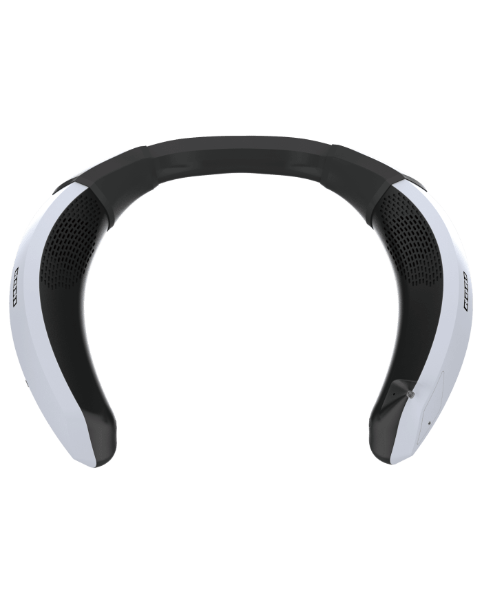 a black and white headphones