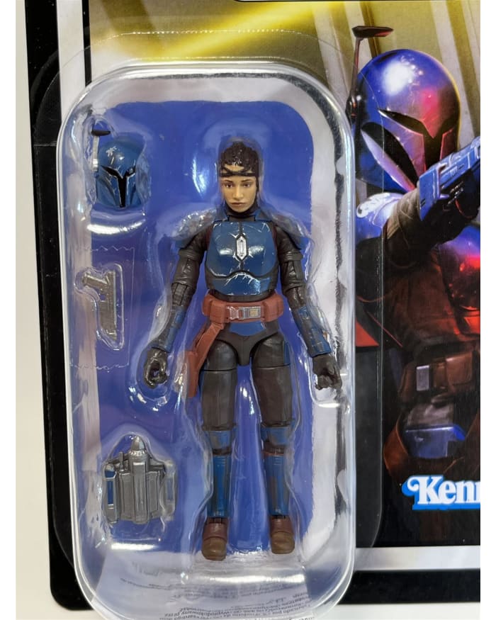 a toy action figure in a packaging