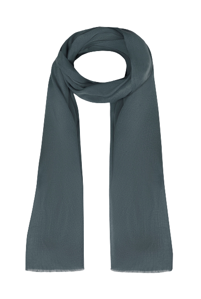 a grey scarf on a white background