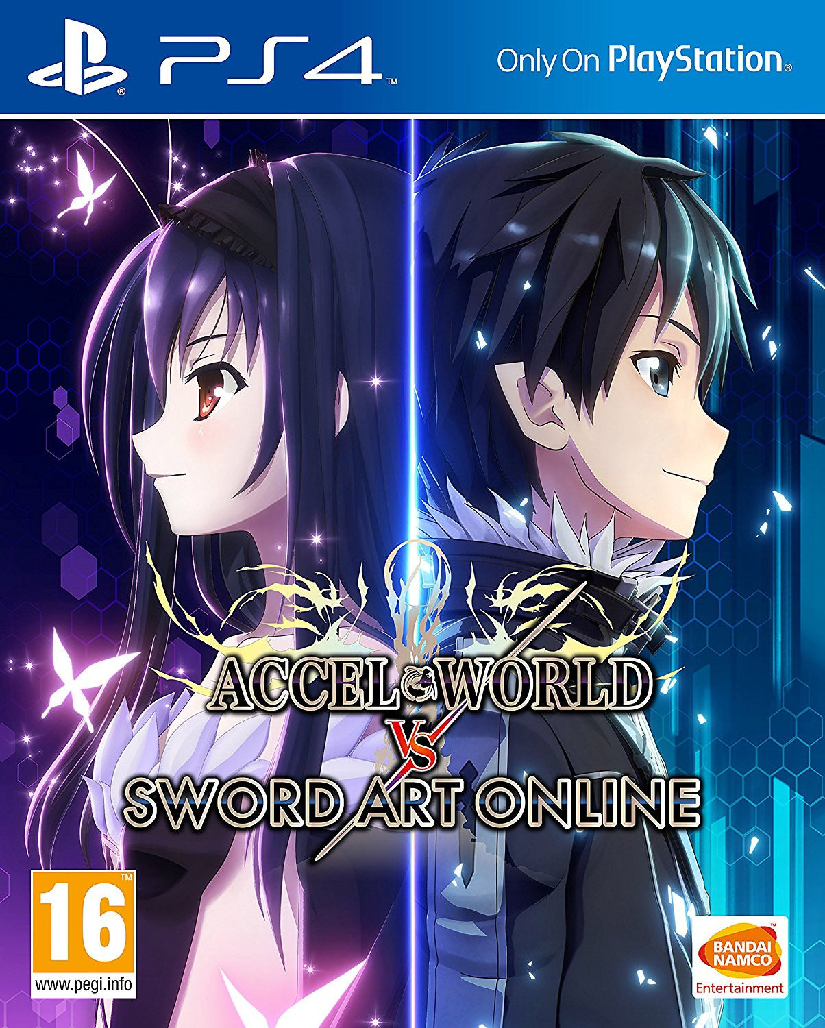 a video game cover with a couple of anime characters