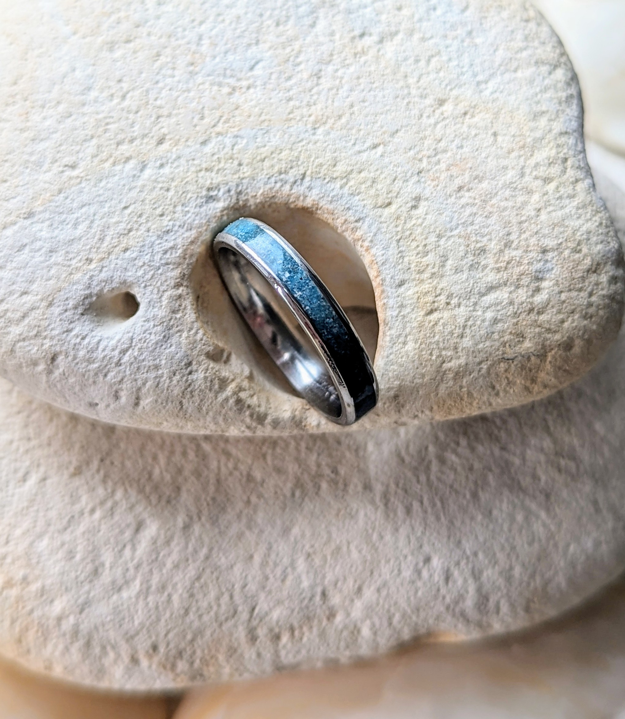 a ring on a rock