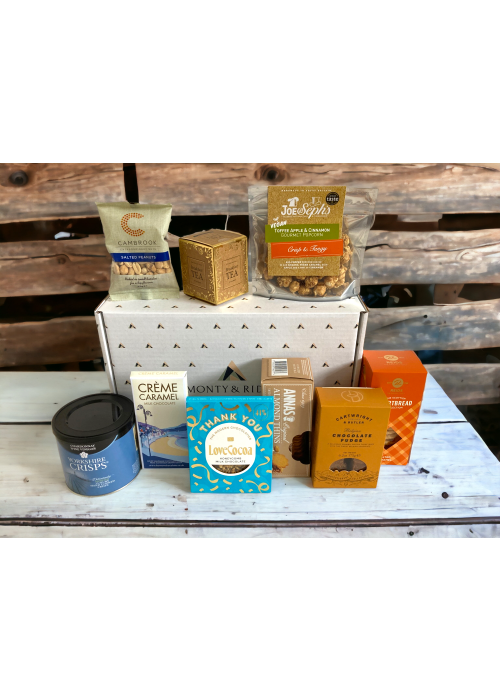 a group of boxes and containers on a table