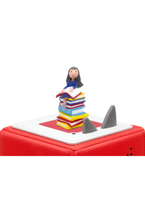 a toy on top of a red box