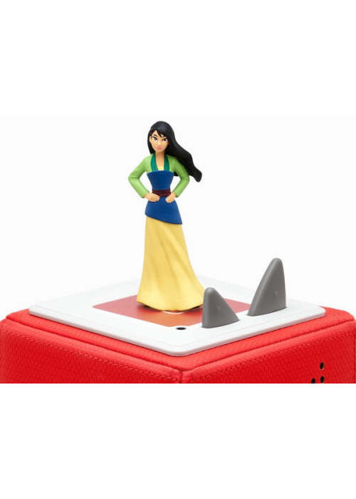 a toy figurine on a red box