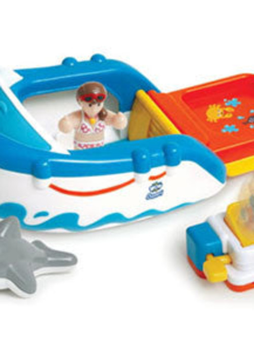 a close-up of a toy boat