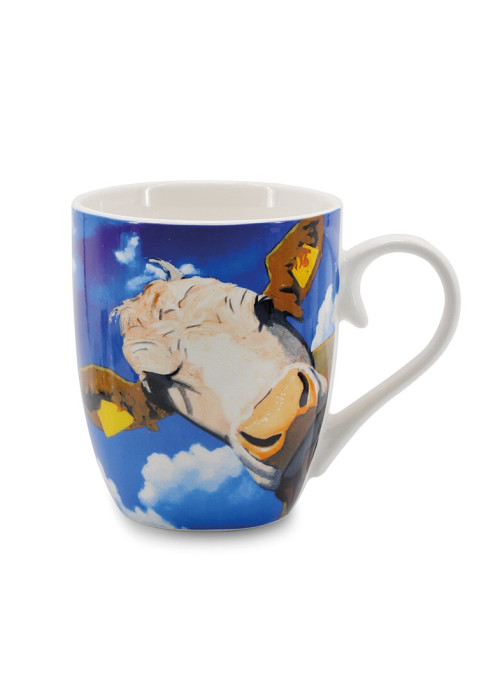 a mug with a cow on it