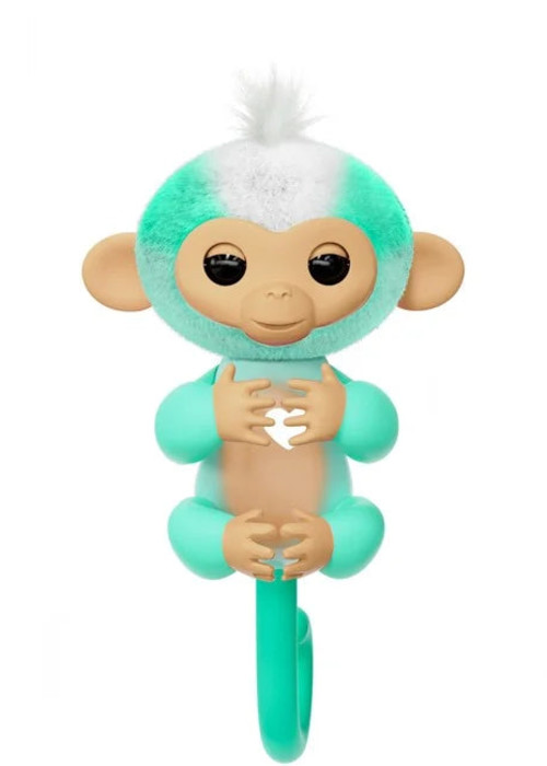 a toy monkey holding a spiral