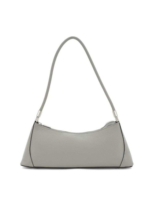 a grey purse with a strap