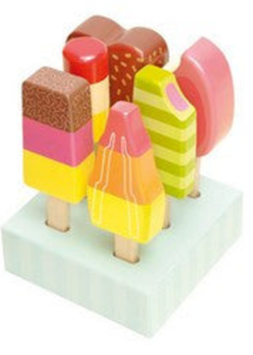 a group of ice cream popsicles