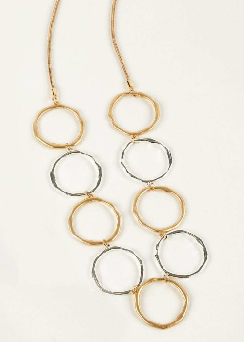 a necklace with circles on it