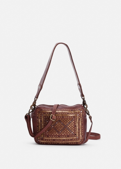 a brown purse with a strap