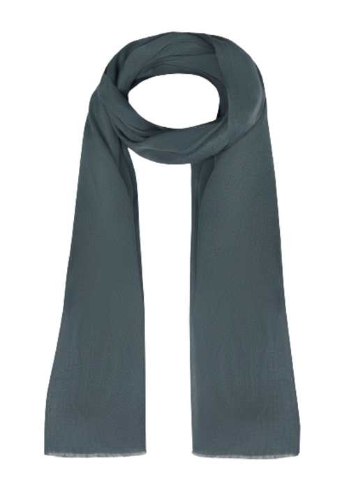 a grey scarf on a white background