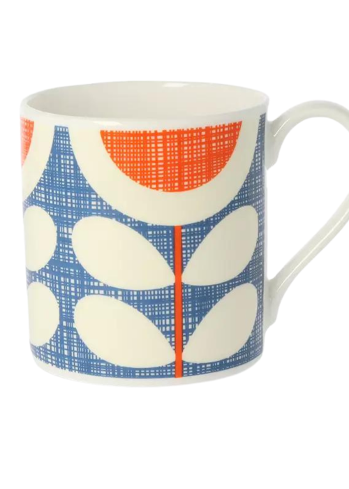 a coffee mug with a pattern on it