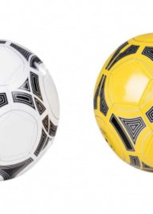 a close-up of two football balls