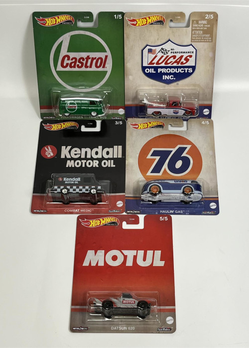 a group of toy cars in packaging