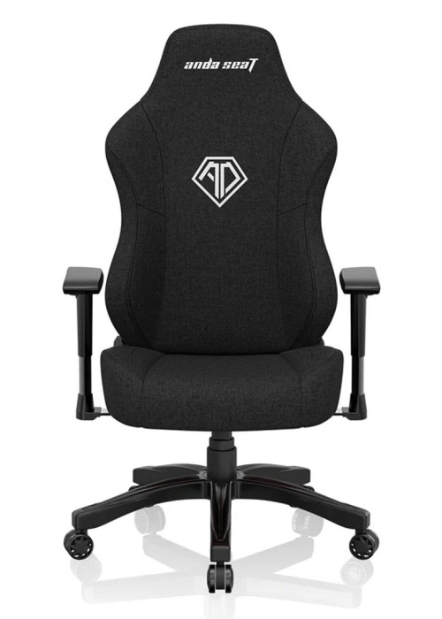 a black office chair with arms