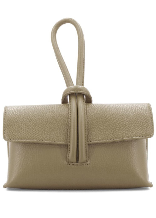 a tan purse with a strap