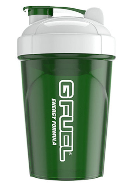 a green and white shaker