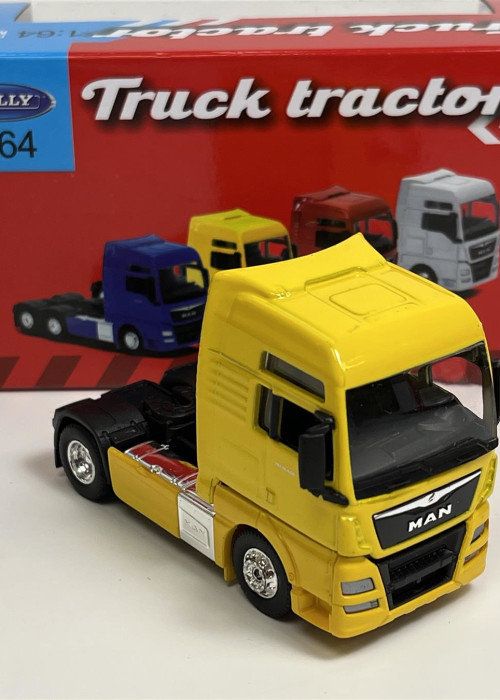 a toy truck in a box