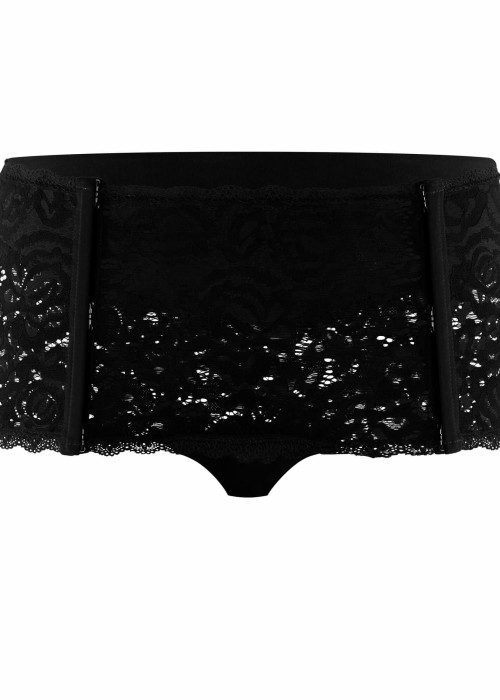 a black lace underwear with straps