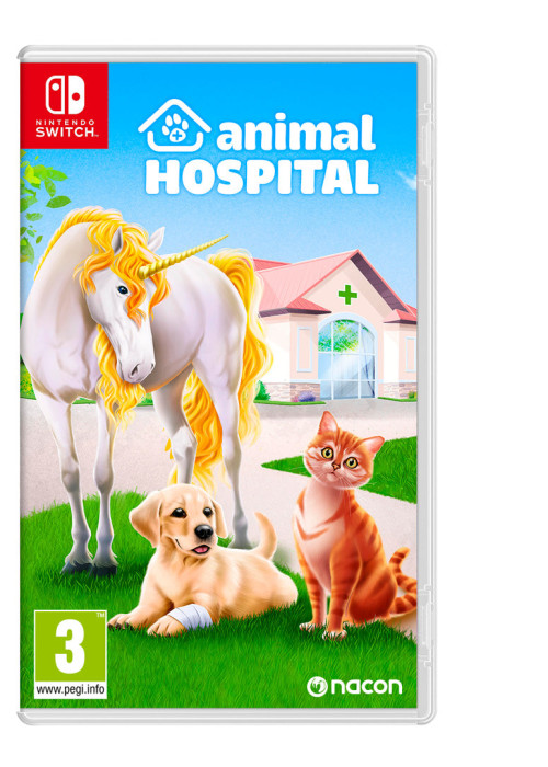 a video game case with a unicorn and a dog