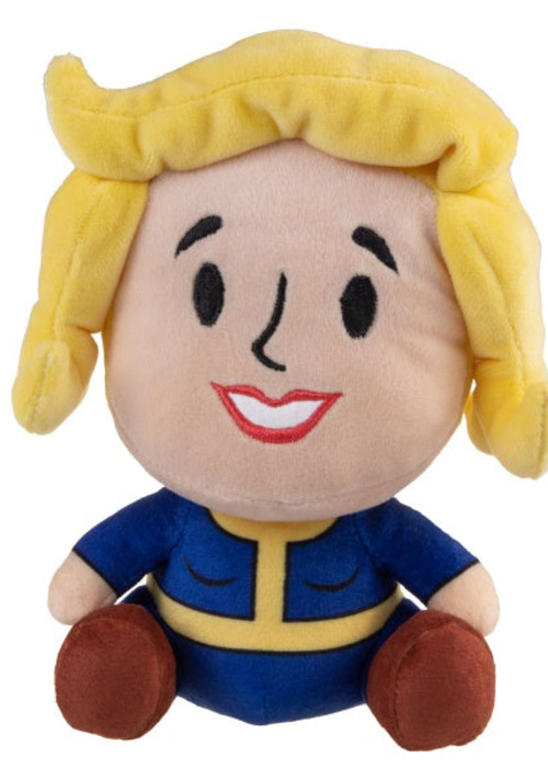 a stuffed toy with blonde hair