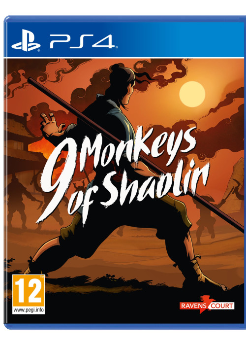 a video game cover with a man holding a stick