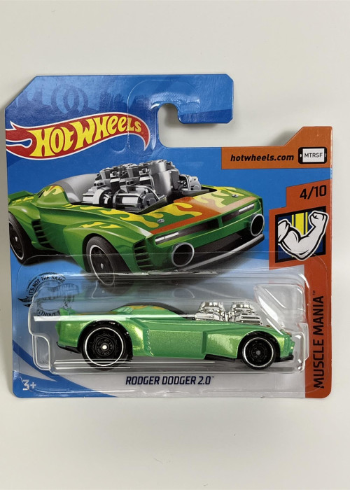 a green car in a package