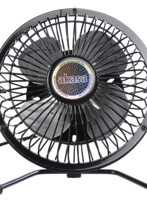 a black fan with a metal frame