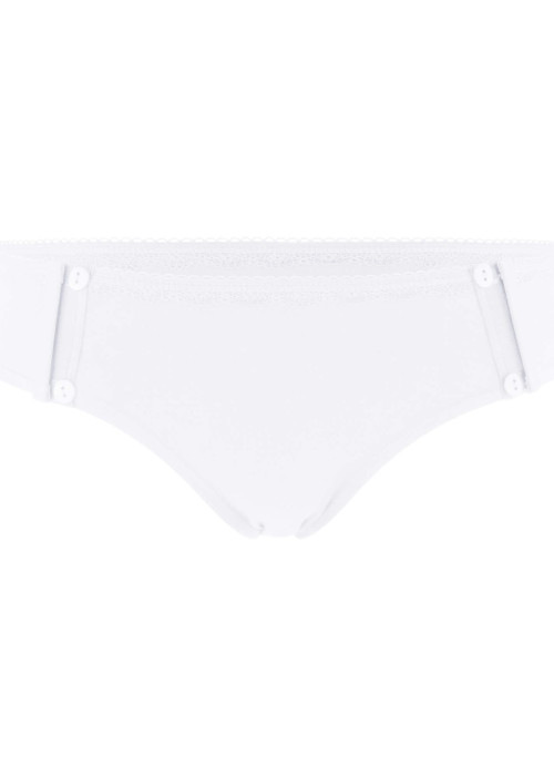 a white underwear with buttons