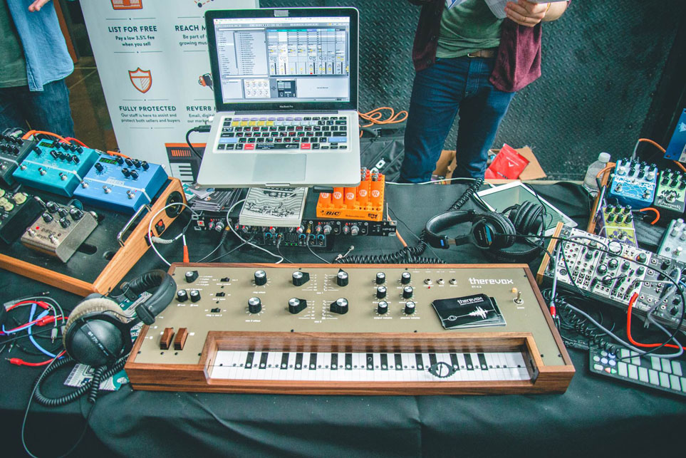 Therevox at the Reverb.com booth