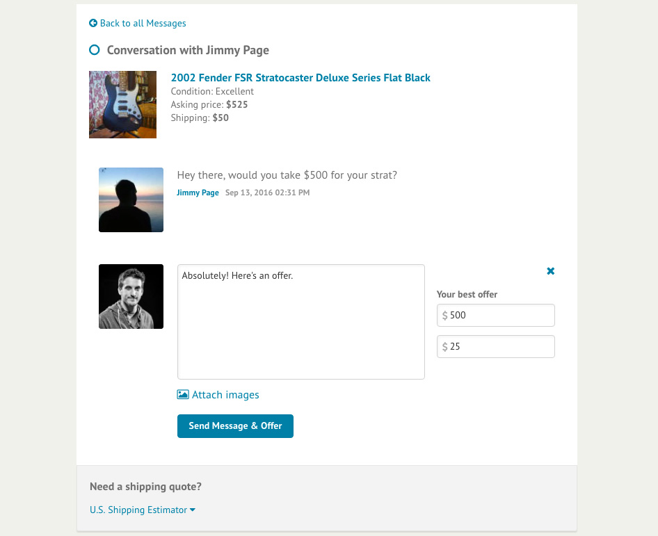 Making Offers | Reverb