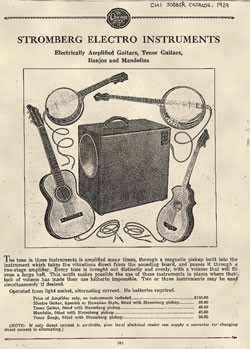 Vintage Stromberg-Voisinet promo for its 1929 Electro Instruments