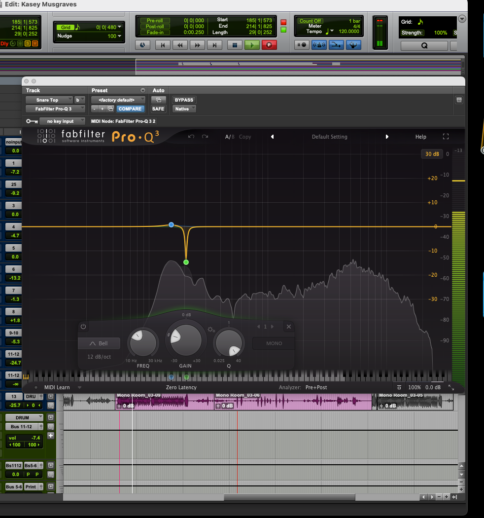 Kacey snare, top