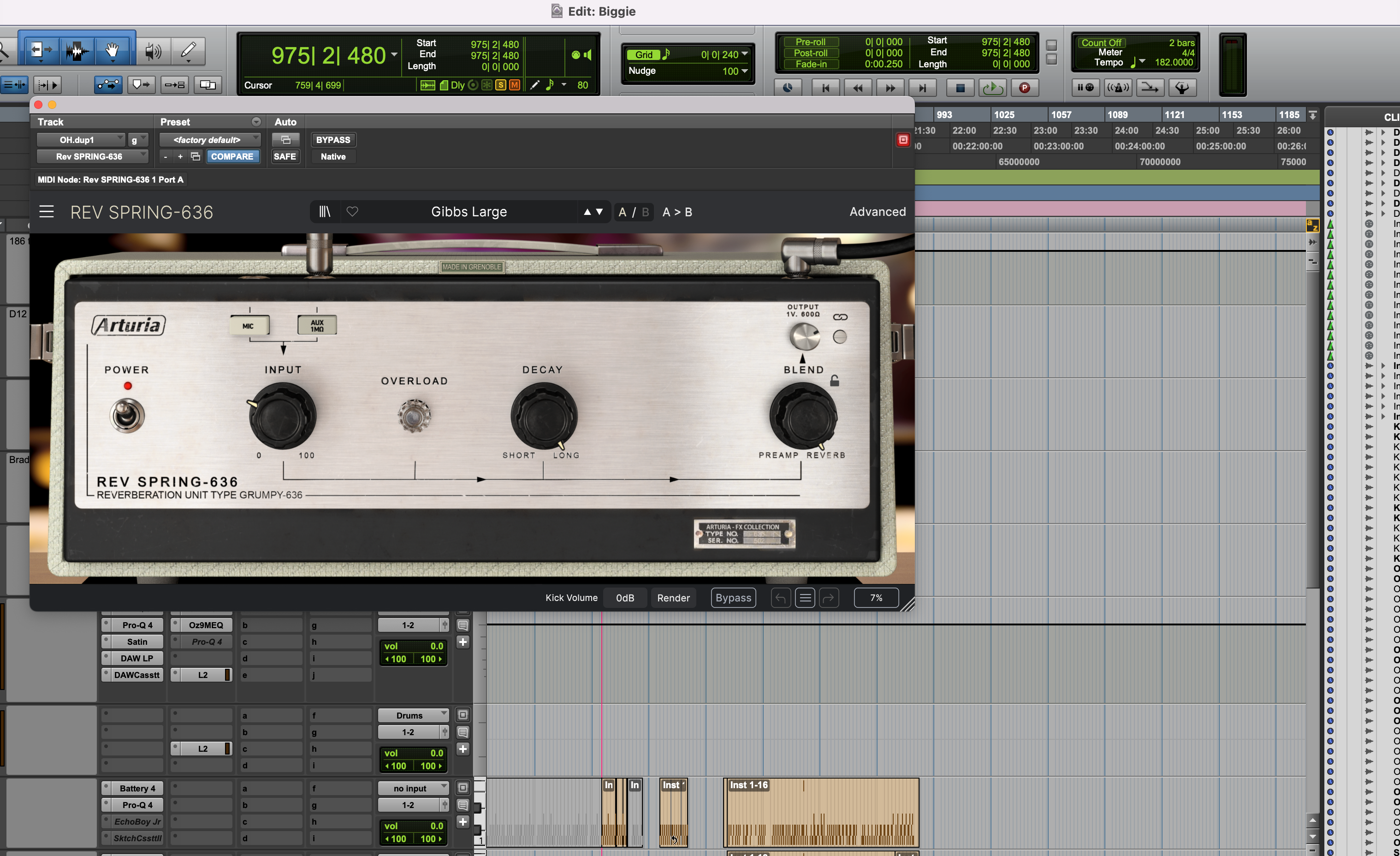 Biggie spring reverb