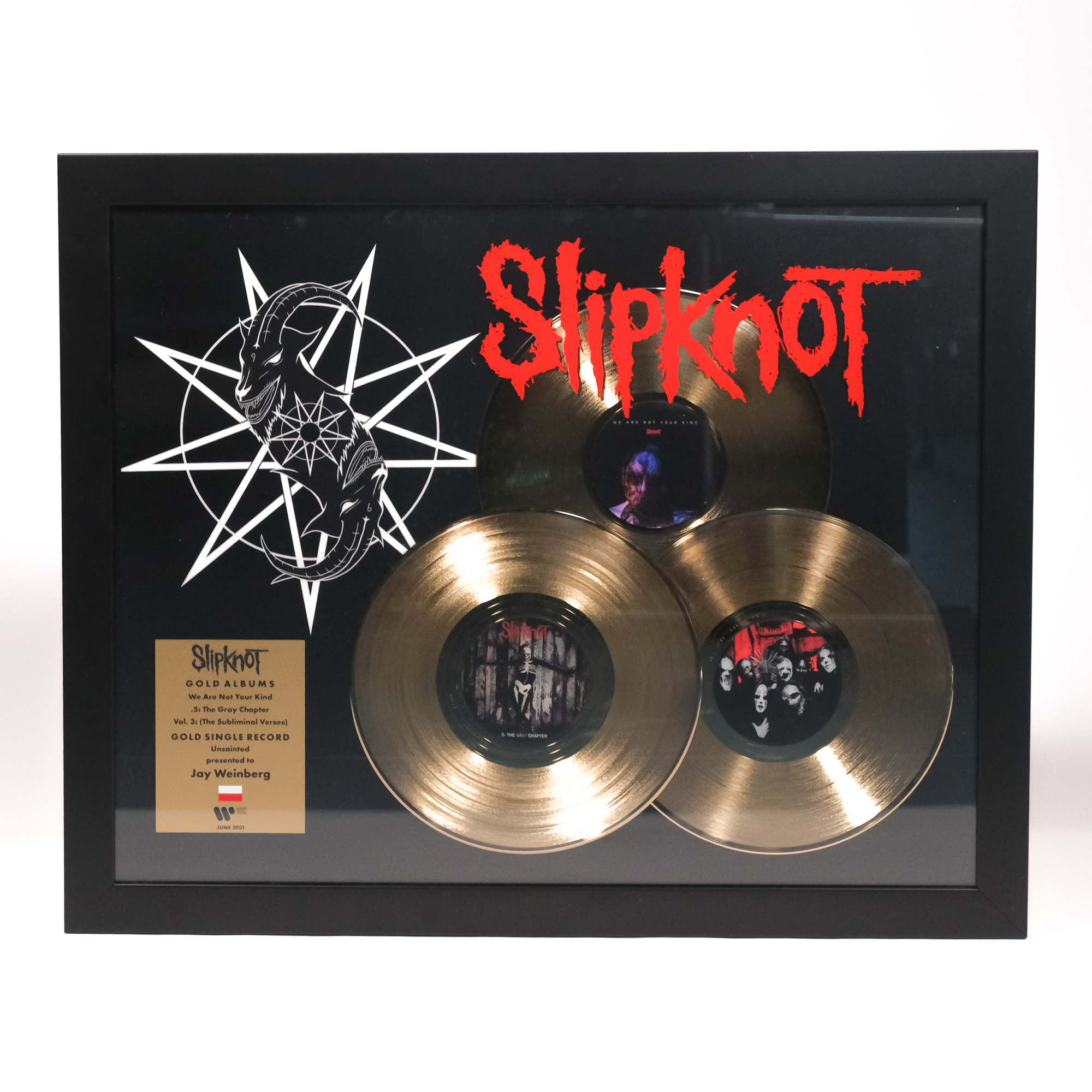 slipknot plaque