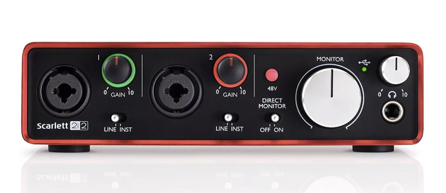   <div class="size-80 align-center mt-half">Focusrite Scarlett 2i2 with two inputs</div>