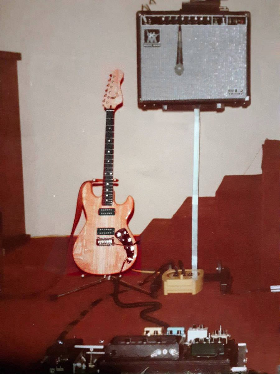 Tim Bailey’s custom G&L F-100, circa 1983.