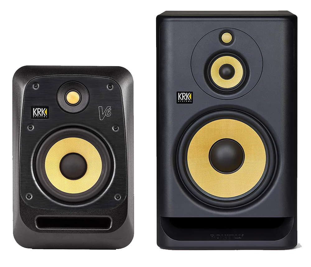 2-way and 3-way studio monitors from KRK