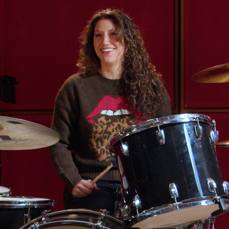 Drums in the style of the 1970s