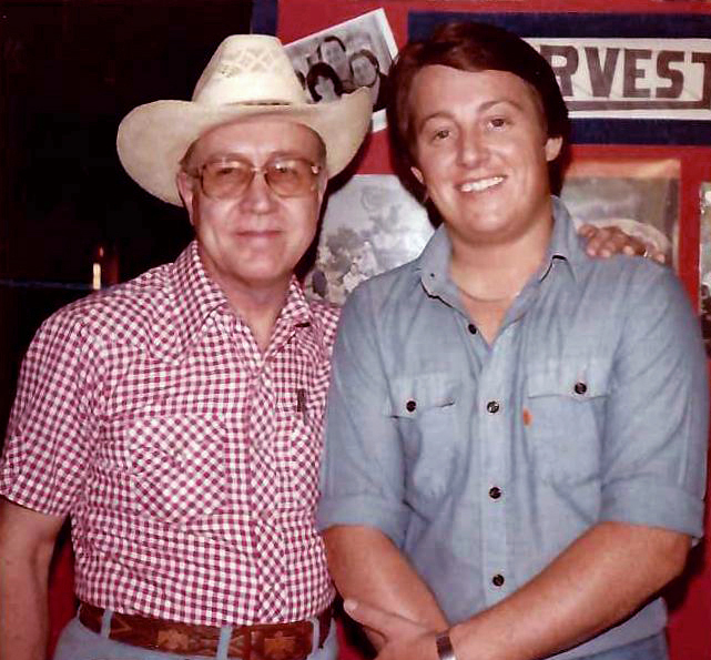 Forrest White (left) and Tim Bailey at San Bernardino County Fair, 1981.