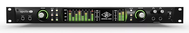 Universal Audio Apollo 8 Quad with four mic pres