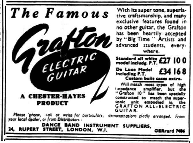 1947 Melody Maker Grafton ad.