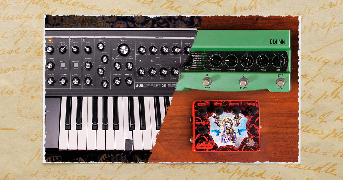 Guitar Processed Through a Moog Synthesizer Sound Recipes Reverb