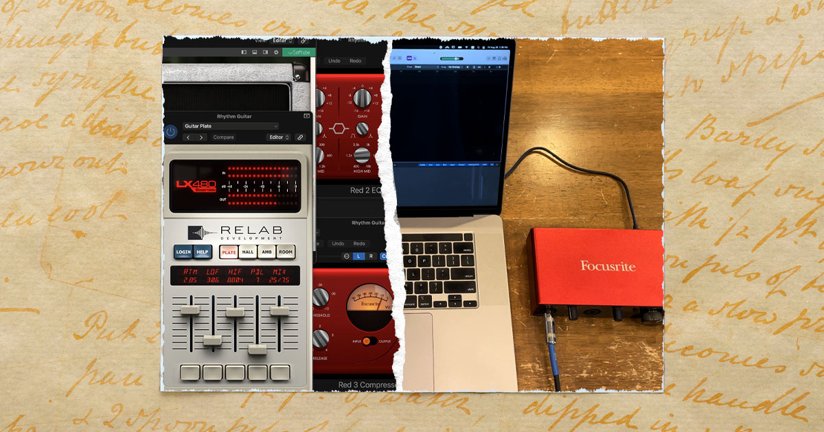 PsychSurf Guitar Tone With Just a Scarlett Interface Sound Reverb