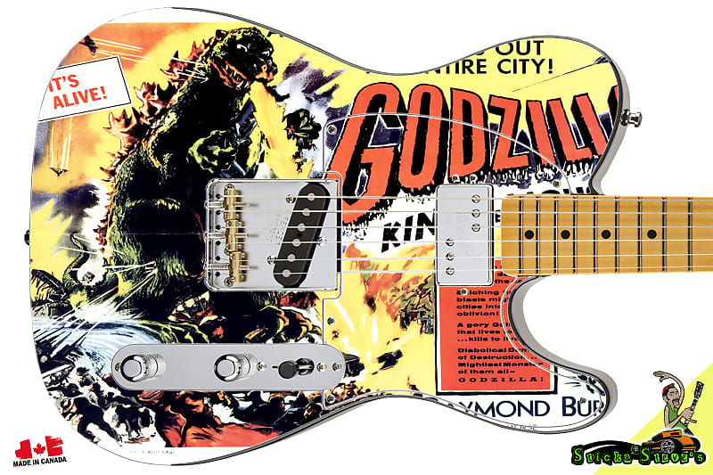 212 Righty Electric Guitar Skin Godzilla King of Monsters