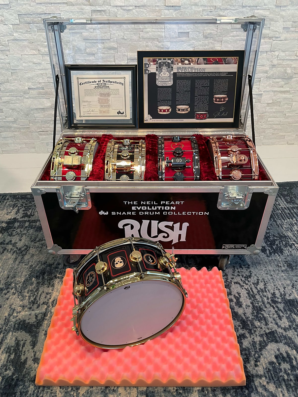 DW Neil Peart Rush Evolution Snare Drum Collection