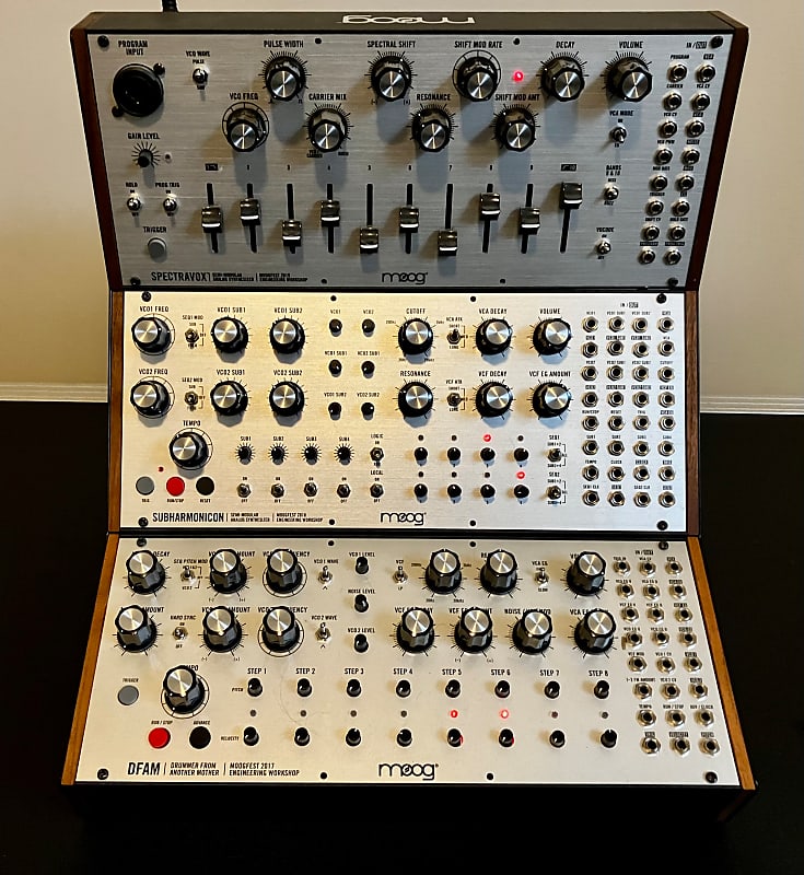 This is the Moogfest Workshop Edition DFAM, Subharmonicon and Spectravox